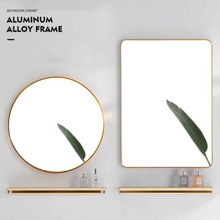 MOONLIGHTGold Mirror Bathroom Mirror Toilet Wall Mirror Toilet Mirror