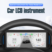 รุ่น3 Y 6.8 Multifunctional HUD หน้าจอ LCD Dashboard Cluster Instrument HD Meter Speedometer Tesla Modification อุปกรณ์เสริม