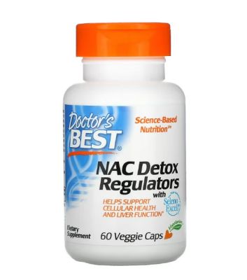 (พร้อมส่ง!) Doctors Best, NAC Detox Regulators, 60 Veggie Caps