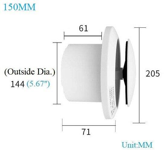 White ABS Round Square BuiltIn Air Vent Louver Grille Cover 3