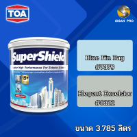 TOA super shield Semi-gloss acrylic paint ทีโอเอ ซุปเปอร์ชิลด์ สีน้ำอะคริลิก ชนิดกึ่งเงา ขนาด 3.785 ลิตร