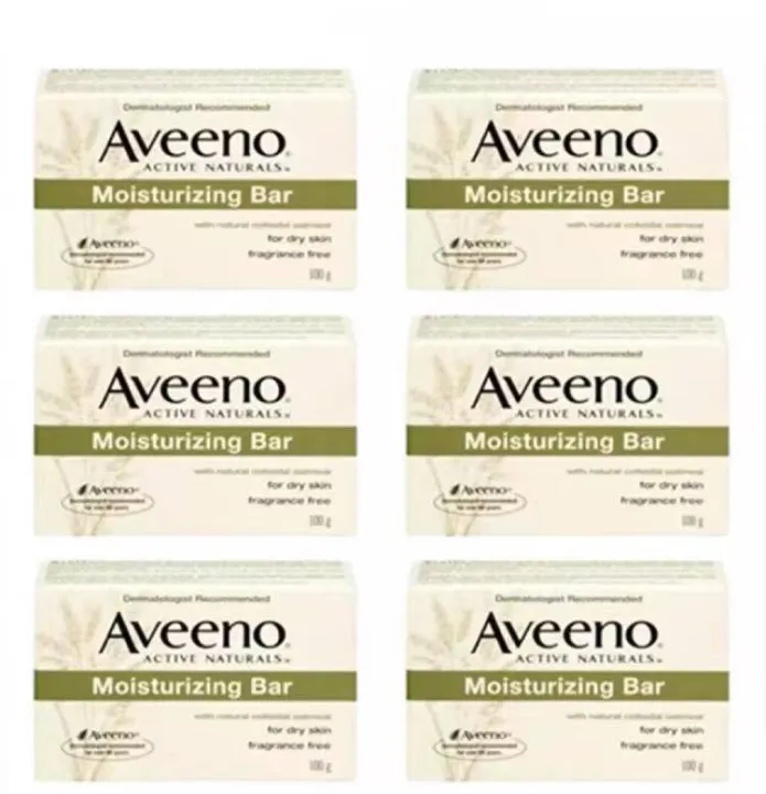 ( SET OF 6 ) Aveeno soap Moisturizing Bar 100g Lazada PH