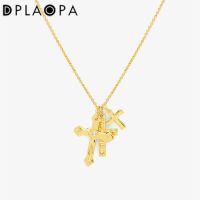 【DT】hot！ DPLAOPA 925 Sterling Three Colar Pendant Chain Necklace 2022 Jewelry Punk Wedding Jewels