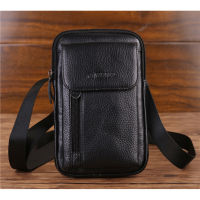 Men Genuine Leather Cell Phone Case Bag Purse Cover Pouch Real Cowhide Cross Body Fanny Mini Messenger Shoulder Belt Waist Bags