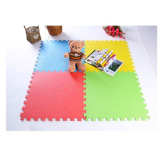 4pcs set Large Puzzle Rubber Mat 4 in 1 Plain Design Big Size Puzzle