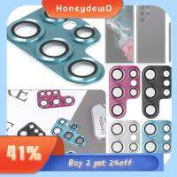 HONEYDEWD คลุมเต็ม อลูมิเนียมอัลลอย เคสป้องกัน ฝาปิดเลนส์3D แหวนโลหะ ฟิล์มป้องกัน ฟิล์มกันรอย