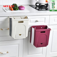Foldable Kitchen Trash Can Kitchen Cabinet Trash Door Hanging Trash Can Car Trash Can Toilet Garbage Waste Storage