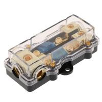 60A Car Audio Fuse Holder Distribution Block 0/2/4 AWG In 4/6/8 AWG Out For Auto Truck Trailer RV SUV Yacht Boat Car Accessories Fuses Accessories