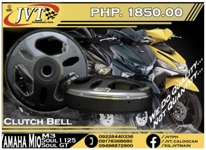JVT Clutch Bell (Mio Sporty, Mioi125, Click125/150, Nmax/Aerox) Lazada PH