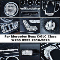 สติกเกอร์เพชรสำหรับ Benz Cglc Class W205 X253 2016-2020การปรับเปลี่ยนภายในเพชรสติกเกอร์รถรถอุปกรณ์เสริม