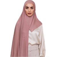 【CC】♠☁♗  To Wear Instant Cotton Jersey Hijab Scarf Hijabs Scarves With Hoop Pinless HeadScarves 29 colors