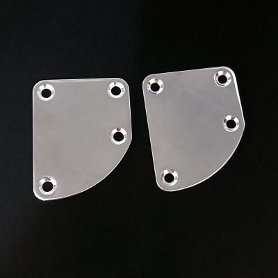 ；‘【；。 Electric Telecaster Guitar Neck Plate Bass Guitar Neck Strength Connecting Board Joint Plate - Including 4 Screws Chrome