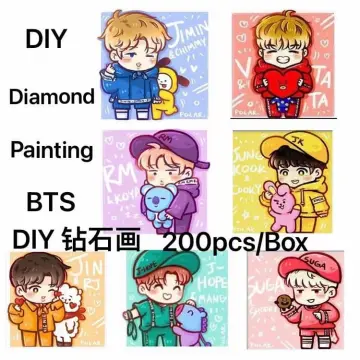 Shop Bts Diamond Painting Full Set With Beads online