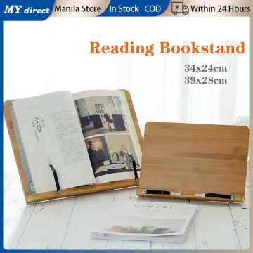 Book Stand Recipe Book Stand Book Holder Reading Kitchen With 2 Metal Page  Holders Made From Eco-friendly Bamboo