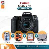 Canon EOS 77D Kit 18-55mm STM [ Set กระเป๋า ฟิล์มกันรอย เมมโมรี่การ์ด16GB ชุดทำความสะอาด ]