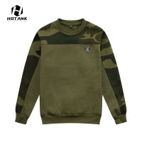 Autumn Patchwork Sweatshirt Hip Hop Hoodies Mens Classic Camouflage Sweatshirts Casual Loose O-Neck Long Sleeve Pullover Men