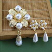 2021 New Retro Baroque Creative Pearl Brooch Cardigan Pin Cool Romantic Suzhou Accessories Women 39;s Accessories