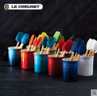 Le Creuset large macaron ceramic tableware chopstick holder silicone spatula set household spatula brush kitchenware high temperature gradient color