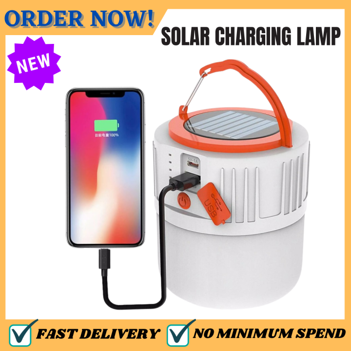 NEW ARRIVAL Solar Camping LED Lantern Waterproof Rechargeable Portable
