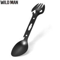 (Ready) Multifunctional เหล็กกันสนิทอีดีซี Spork Fork ช้อนประแจสำหรับปิกนิก