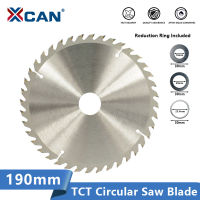 XCAN Wood Saw Blade Tungsten Carbide Tipped Wood Cutting Disc 190x30mm 20 24 40 Teeth Circulaw Saw Blade