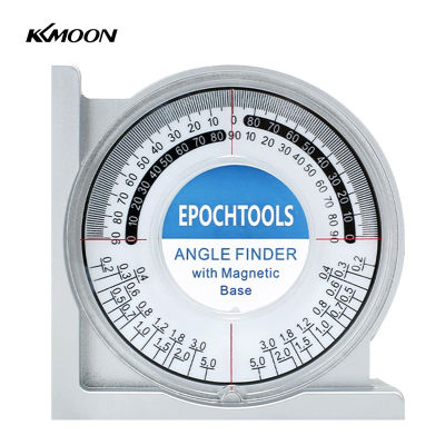 KKmoon M-แม่เหล็กมุม Finder Locator Mini Inclinometer เครื่องมือวัดเครื่องวัดมุมเอียงระดับเมตรสองชั้น Bubble Back ตารางเปรียบเทียบ