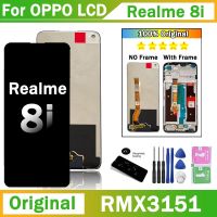 6.6Original For OPPO Realme 8i LCD Display WIth Frame 10 Touch Screen Digitizer Assembly For Realme8i RMX3151 LCD Replacement