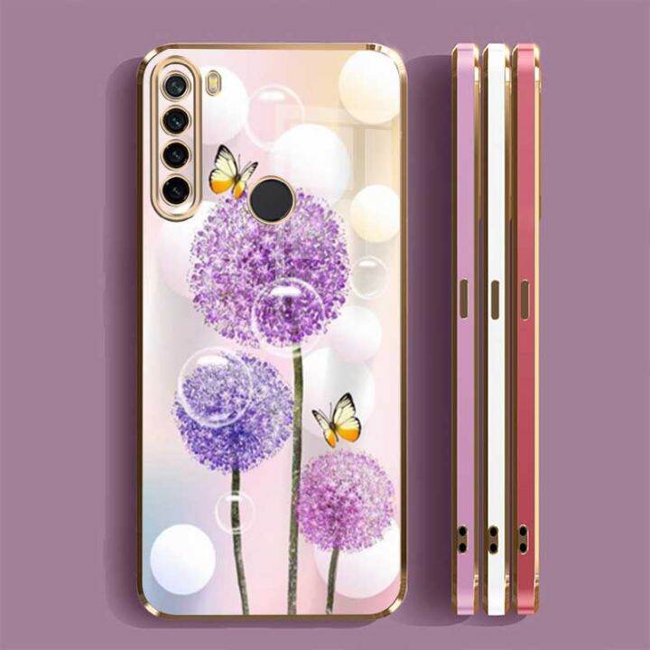 realme-5-5i-5s-6i-6-pro-c17-7i-realm7-pro-เคสยางดอกแดนดิไลออนมีสไตล์เคสปลอกกันกระแทกชุบเงา