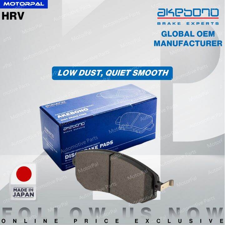 [JAPAN] AKEBONO ORIGINAL BRAKE PAD HONDA HRV Lazada