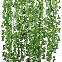 72 Leaves 2m Artificial Liana Home Decor Silk Ivy Garland Plants Vine Fake Foliage Flowers Creeper Green Лианы Wreath Bluszcz