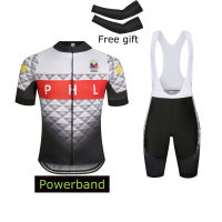 Ready Stock เสื้อปั่นจักรยาน Powerband สไตล์ฟิลิปปินส์และกางเกงขาสั้น1ชุด