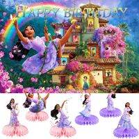 ∈✼ jfmkfmdm Encanto Birthday Decoration Fontes Do Partido Pano Fundo Isabella Conjuntos Favo Mel 5x3 pés