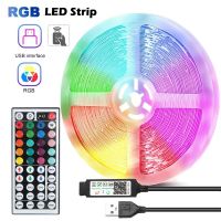 45M LED Strip Light Bluetooth Music Sync TV BackLight RGB Tape 3keys 24keys 44keys Remote Control for Christmas Room Decoration LED Strip Lighting