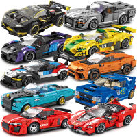 Speed Champions F1 Racing Sports Vehiclea เทคนิครถ Supercar Building Blocks ชุดอิฐคลาสสิก MOC ของเล่นสำหรับเด็ก