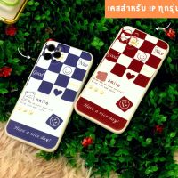 เคสซิลโคนไอโฟนสกรีนลายตาราง IPhone 6plus 7/8plus Xs XR 11 11pro 12 12 pro 13 13 pro เคสไอโฟนครบรุ่น #452