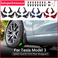 Model3Y Mud Flaps For Tesla Model 3 2021 Accessories Mudguards Splash Guards Fender Matte Black Carbon Fiber ABS Model Three