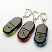 Light Wireless Whistle Key Finder Keychain Electronic Anti Theft Ellipse Plastic Key Search Women Anti Lost Device Car Keyrings