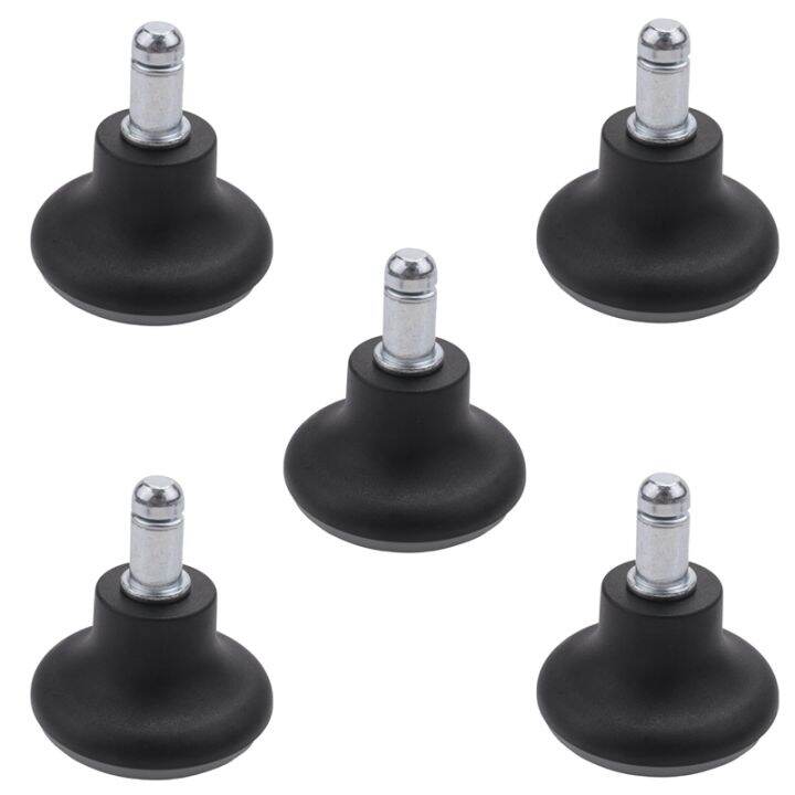 5Pcs Bell Glides Replacement Office Chair Wheels Stopper Office Chair  Swivel Caster Wheels, 2 Inch Stool Bell Glides 