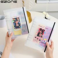 EZONE A5 Binder Storage Collect Book Album Card Book Photo Organizer Journal Diary Agenda Planner School Stationery Matte