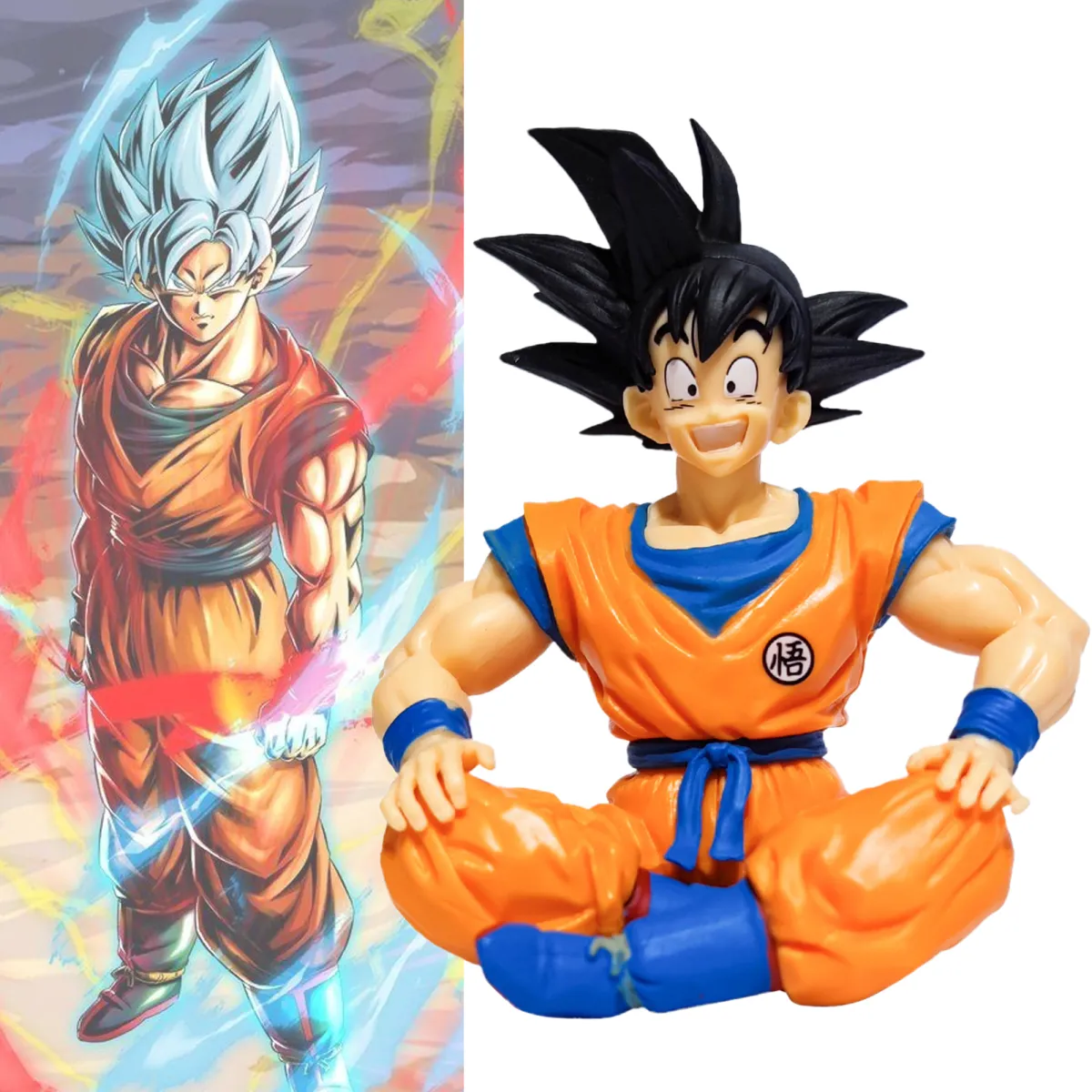 Mô Hình Son Goku 11Cm Mô Hình Rắn Thủ Công Hoạt Hình TƯỢNG Goku Tư Thế