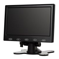 ⊕△▩ 7 HD HDMI LCD Display Screen Monitor w/ VGA HDMI AV Audio - Black