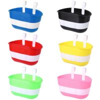 【CW】 Basket Children Plastic Hanging Front Handlebar Carrier Saddlebag