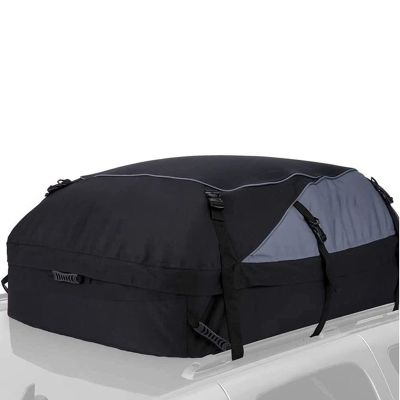 Car Roof Bag & Rooftop Cargo Carrier 15 Cubic Feet Heavy Duty Bag Waterproof Rooftop Car Bag Storage Bag Universal