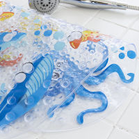 69CMx38CM childrens cartoon bath mat with suction cup bathroom toilet anti-slip mat shower room bathtub foot mat