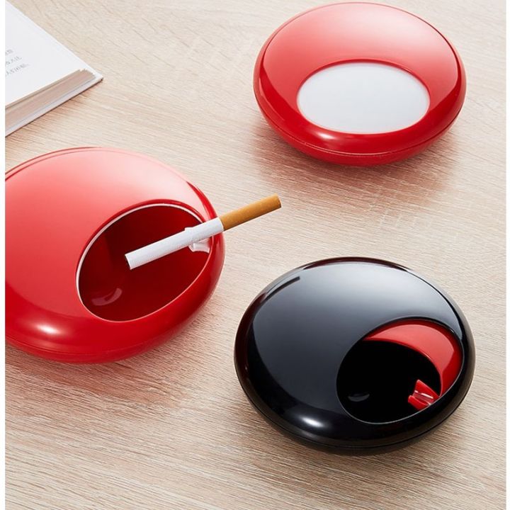 new-product-1-pcsashtray-spin-modernno-smoke-round-ashtray-with-cover-for-houseroom-carashtray-decorth