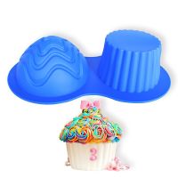 Silicone Giant Cupcake Moulds Big Top Hats Cake Mould Heat Resistant Baking Tools H829 Bread Cake Cookie Accessories