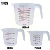 1pc 250/500/1000ML Plastic Measuring Cup Jug Kitchen Quality Supplies Measure Cup Tool Beaker Liquid Container For Baking C9S9