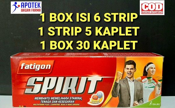 Fatigon Spirit Multivitamin Box Isi Strip Lazada Indonesia