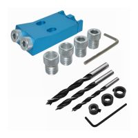 15 Degree Oblique Hole Locator Angle Drilling Woodworking Pocket Hole Jig Kit Drill Guide Set Hole Puncher DIY Carpentry Tools Ceiling Lights