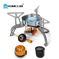 KOMCLUB อุปกรณ์ทำอาหารตั้งแคมป์ขนาด3500W หม้อหุงข้าวสำหรับใช้เมื่อตั้งแคมป์ตั้งแคมป์พับได้